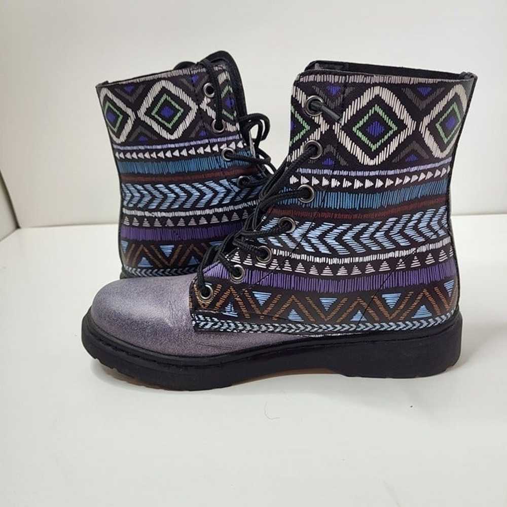 Yes We Vibe Bohemianism Boots Purple Unisex Men's… - image 5