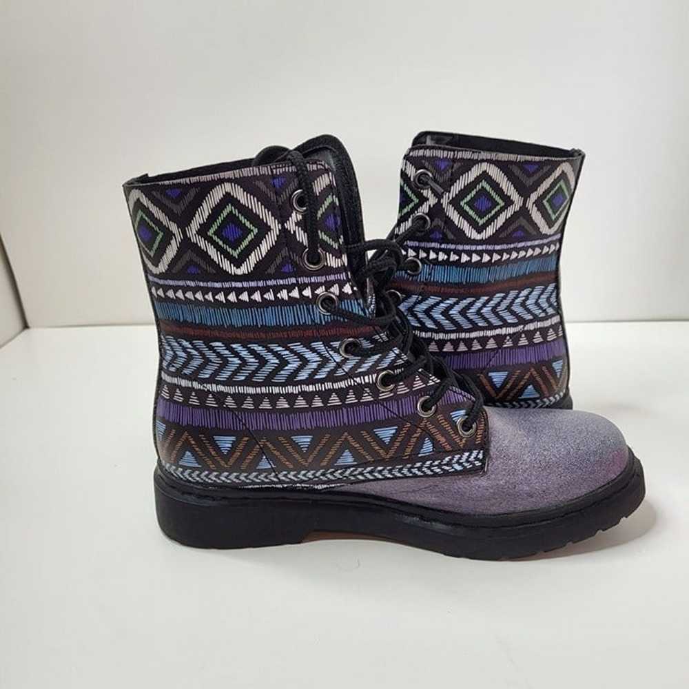 Yes We Vibe Bohemianism Boots Purple Unisex Men's… - image 7