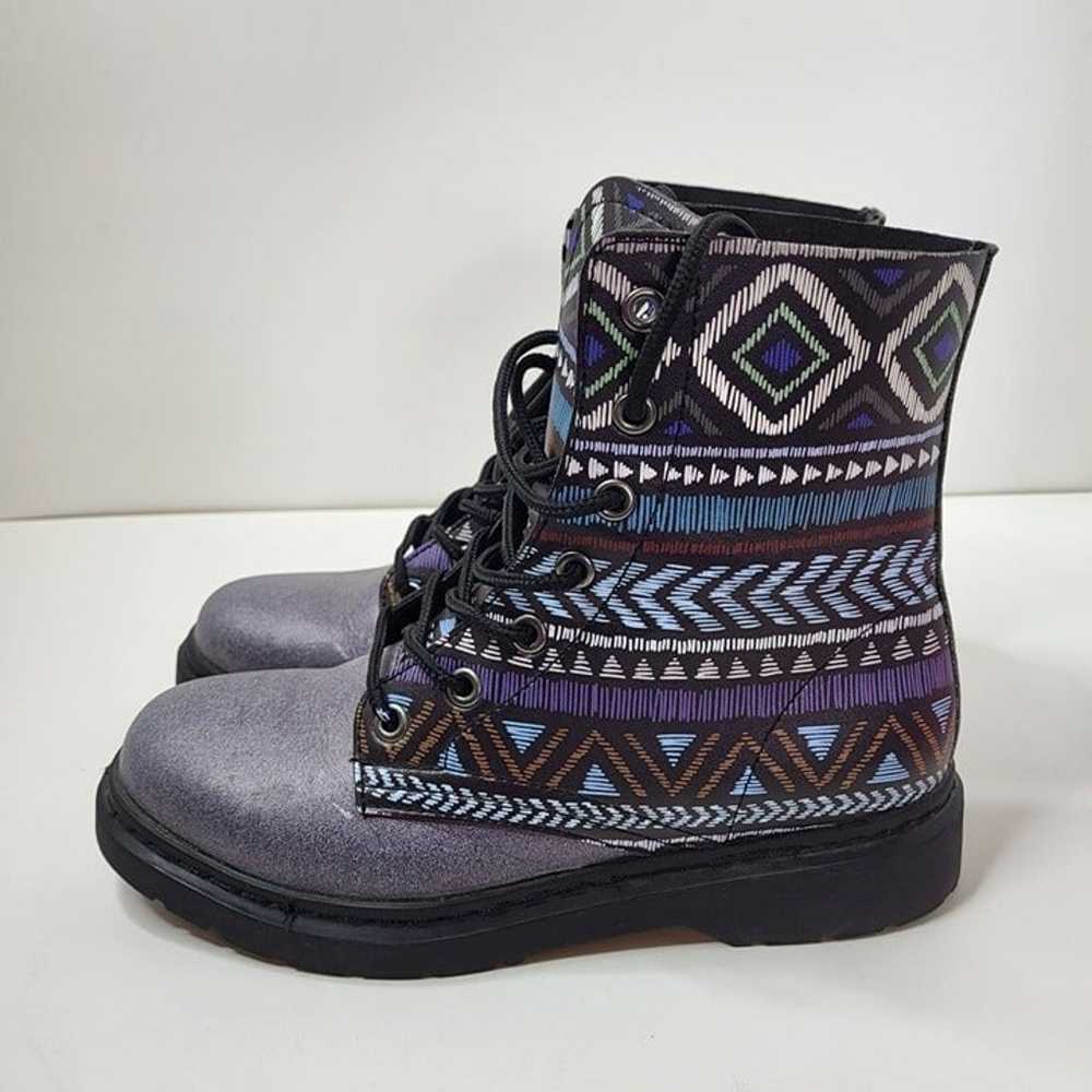 Yes We Vibe Bohemianism Boots Purple Unisex Men's… - image 8