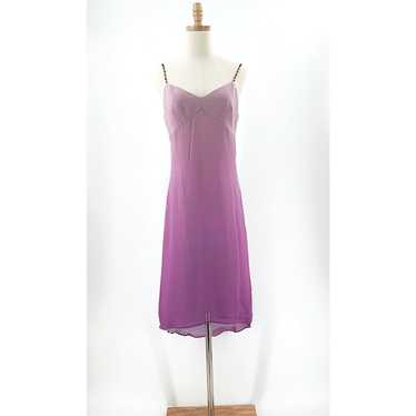 Vintage 90s Y2K Express Silk Dress Womens Size 7/… - image 1