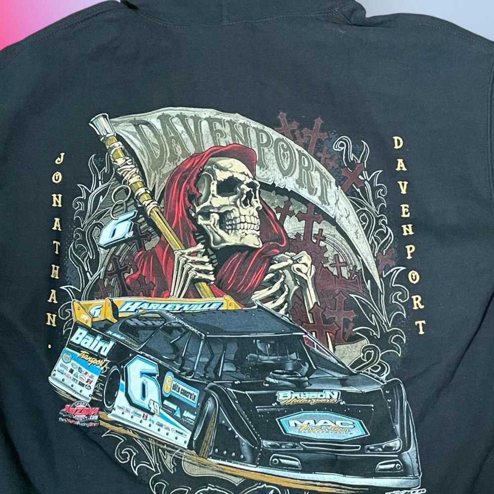 Gildan Grim reaper racing hoodie black - image 2