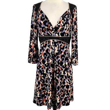 BCBGMAXAZRIA Multi Color Aimal Print Jersey Dress