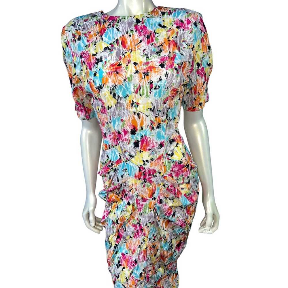 just for wraps color splash 90s dress medium - image 9