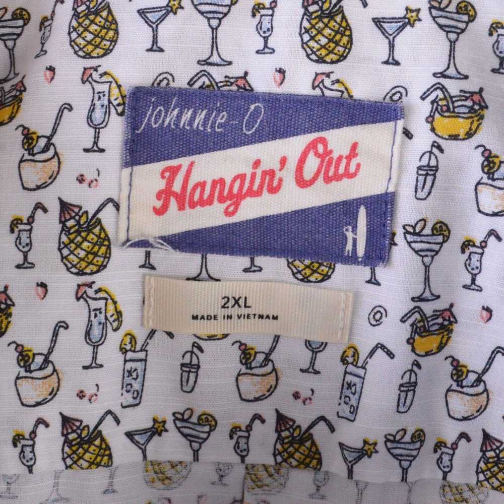 Johnnie O Johnnie O Mens Shirt 2XL White Yellow C… - image 7