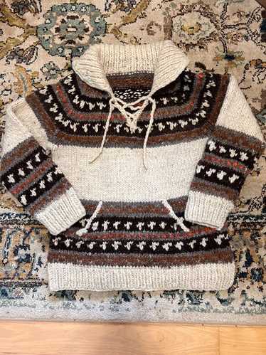 70s vintage cowichan sweater - Gem