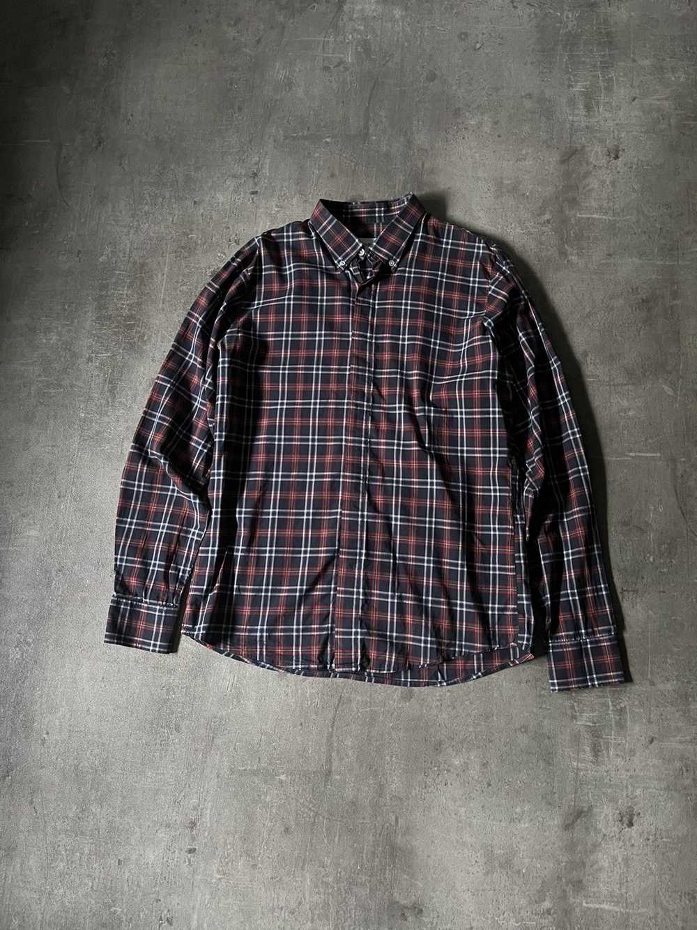 Our Legacy Our Legacy checked button up shirt red… - image 1