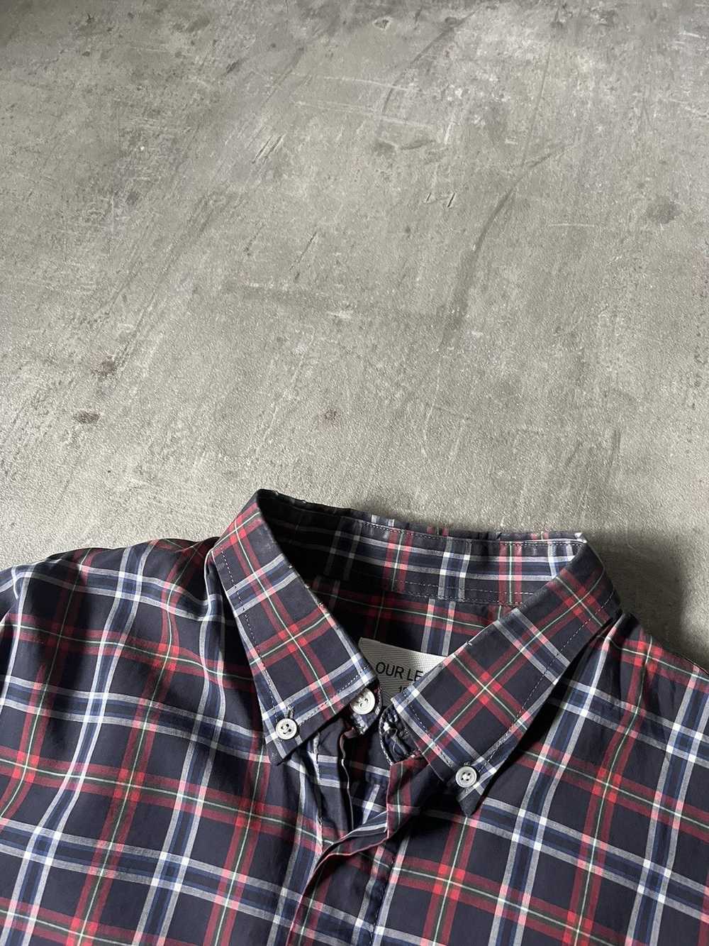 Our Legacy Our Legacy checked button up shirt red… - image 5