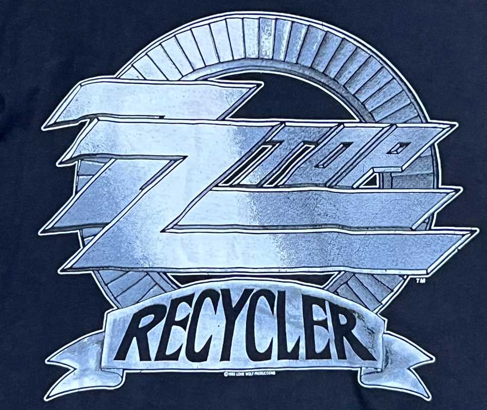 ZZ TOP RECYCLED TOUR TSHIRT SZ M - image 1