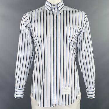 Thom Browne White Black Blue Stripe Cotton One Po… - image 1