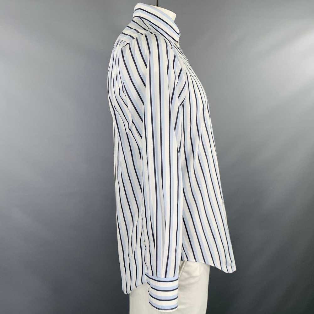 Thom Browne White Black Blue Stripe Cotton One Po… - image 3