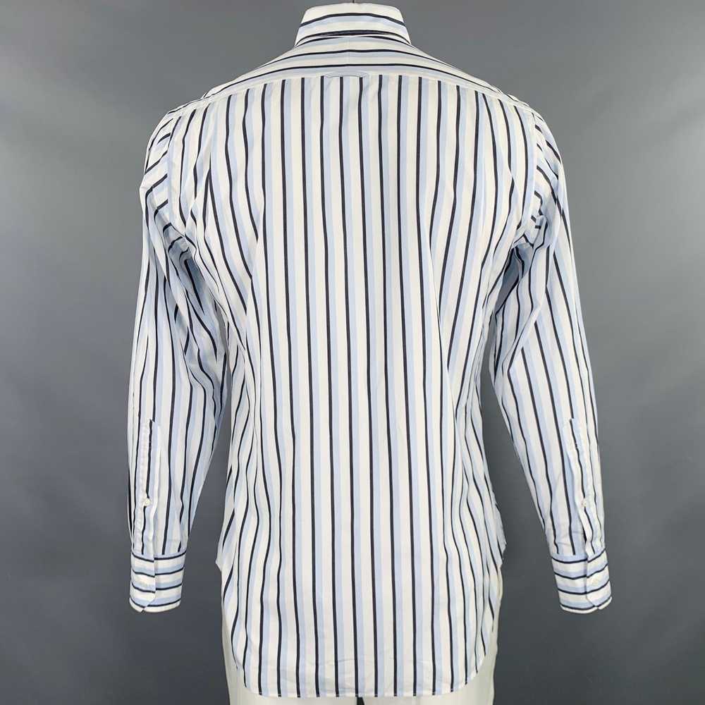 Thom Browne White Black Blue Stripe Cotton One Po… - image 4