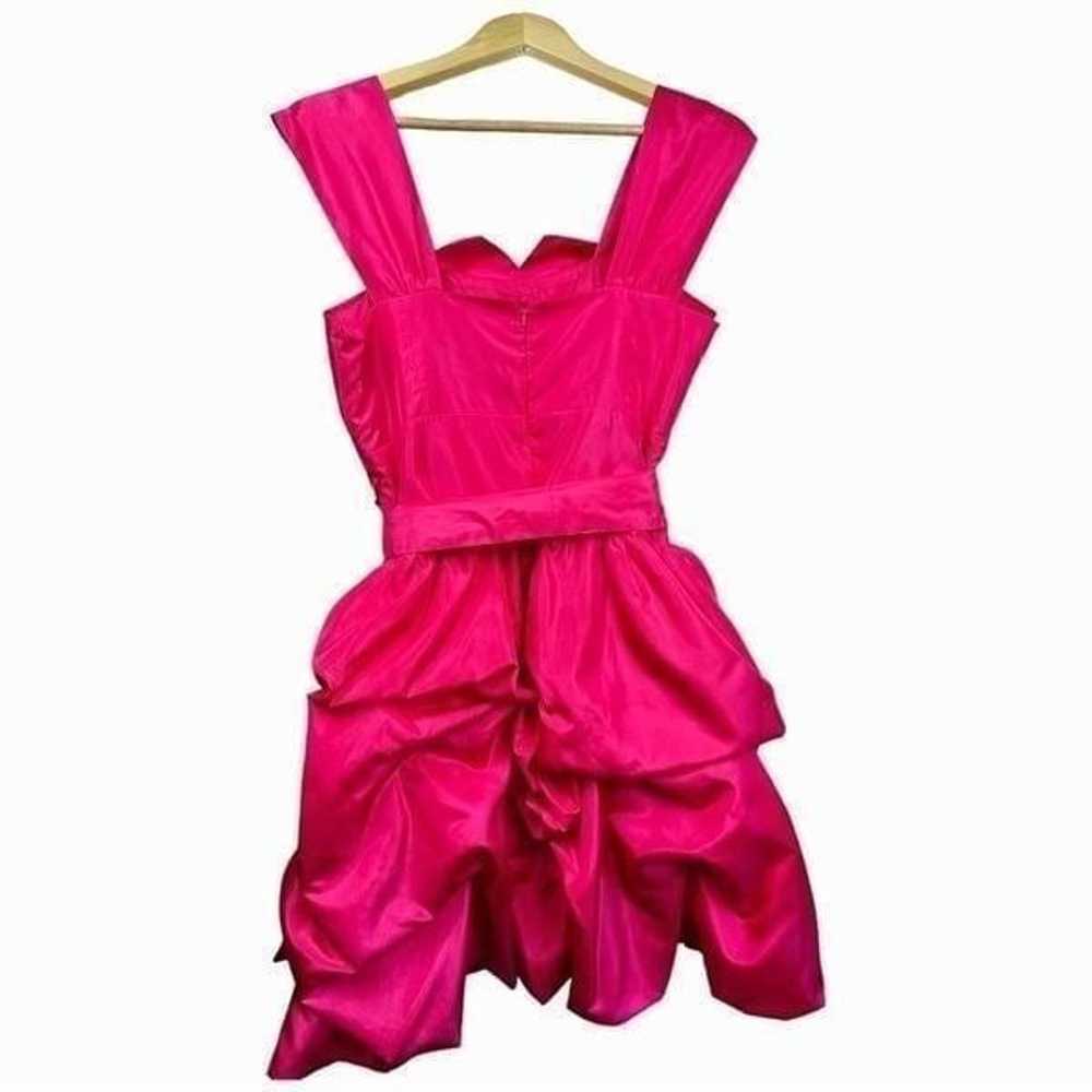 Vintage Barbie Pink Satin Ruffled Skirt Dress - image 3