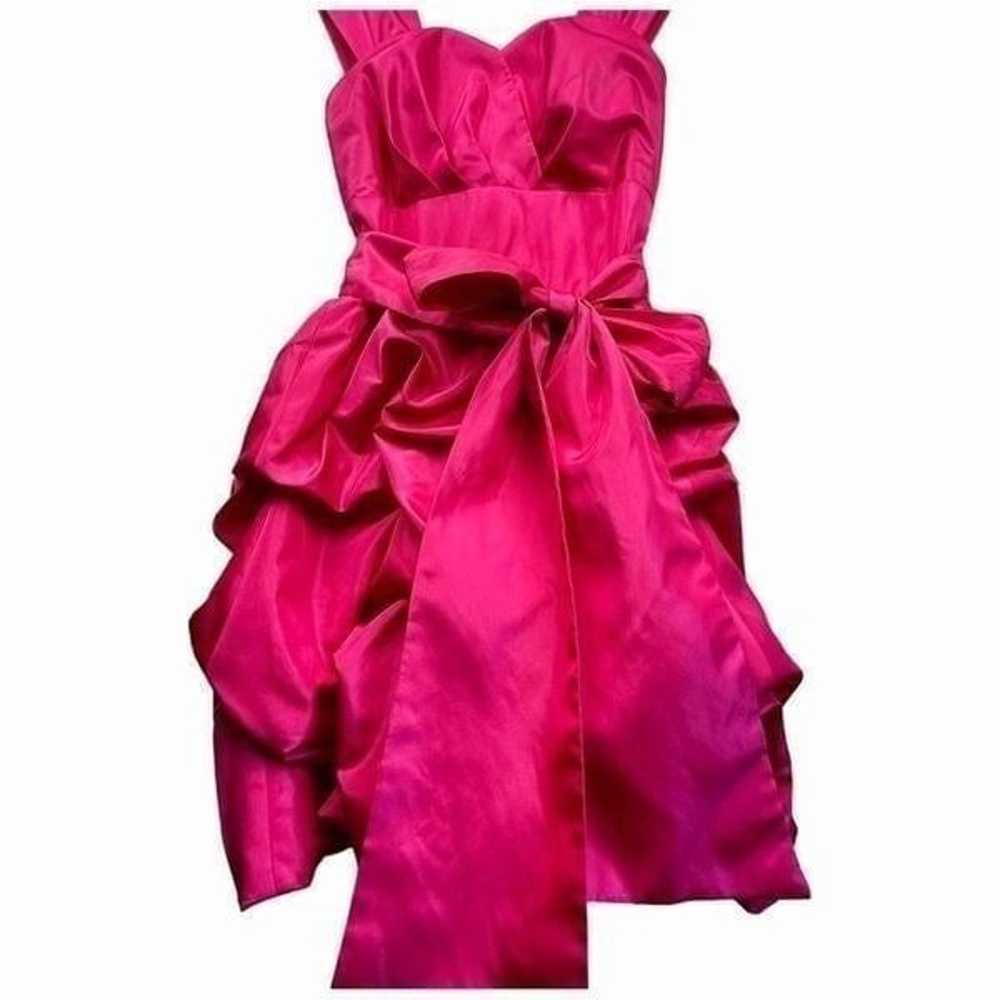 Vintage Barbie Pink Satin Ruffled Skirt Dress - image 4