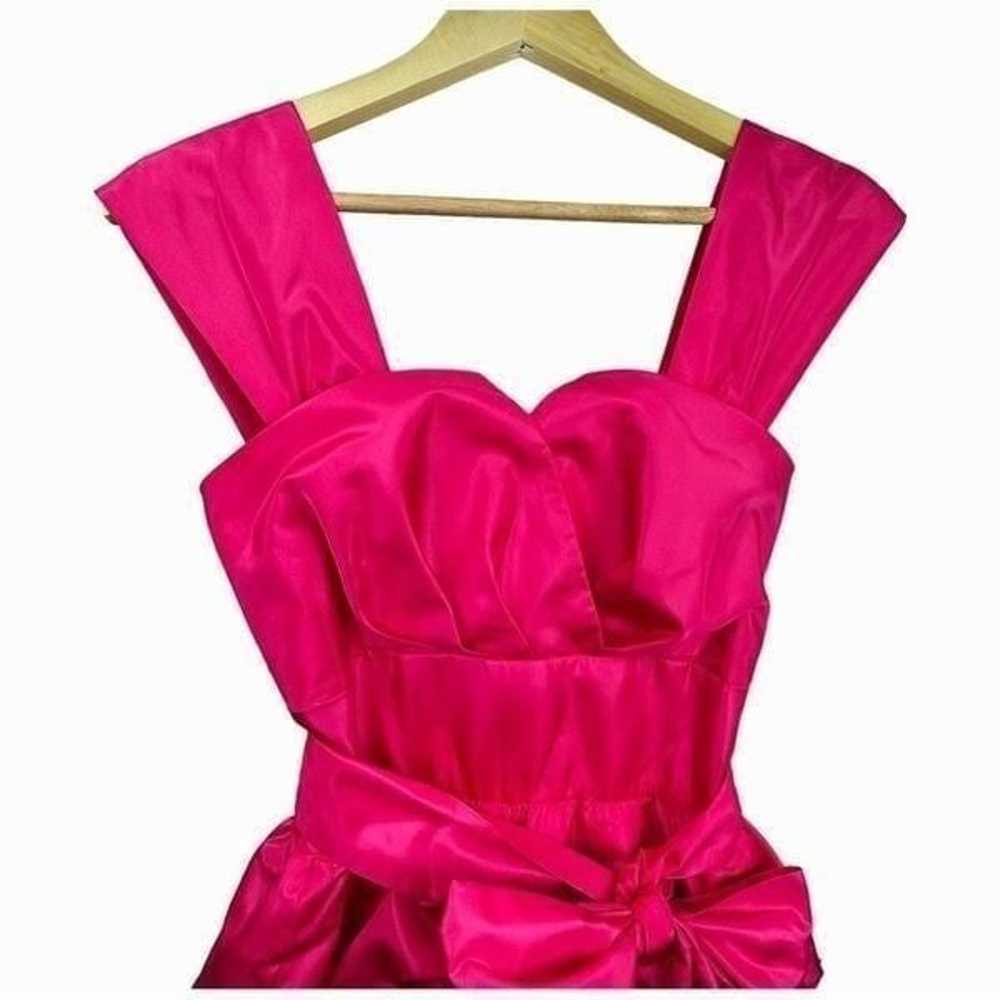 Vintage Barbie Pink Satin Ruffled Skirt Dress - image 5