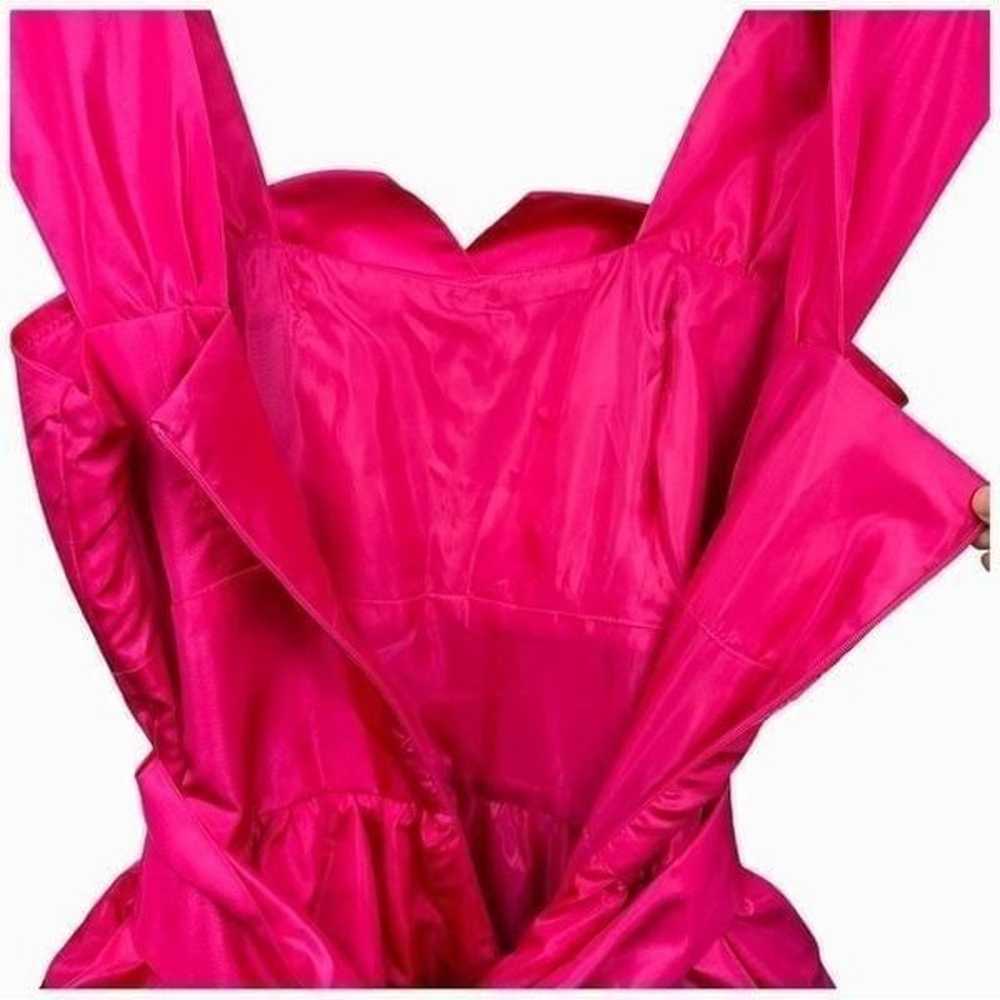 Vintage Barbie Pink Satin Ruffled Skirt Dress - image 6