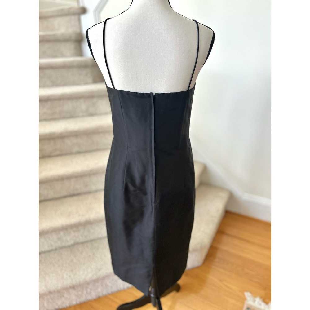 Vintage Marisa Baratelli Thai Silk Black Sheath D… - image 2