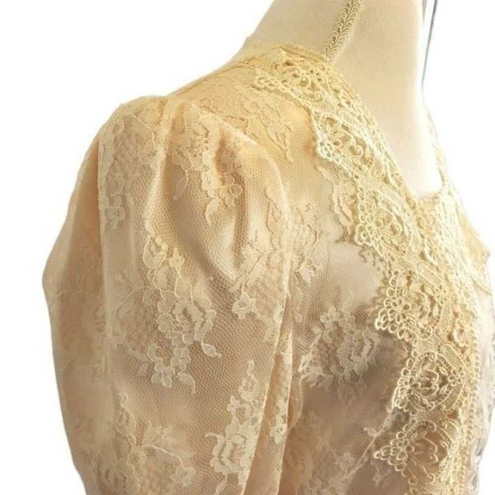 Vintage Victorian Lace Cottagecore Dress - image 5