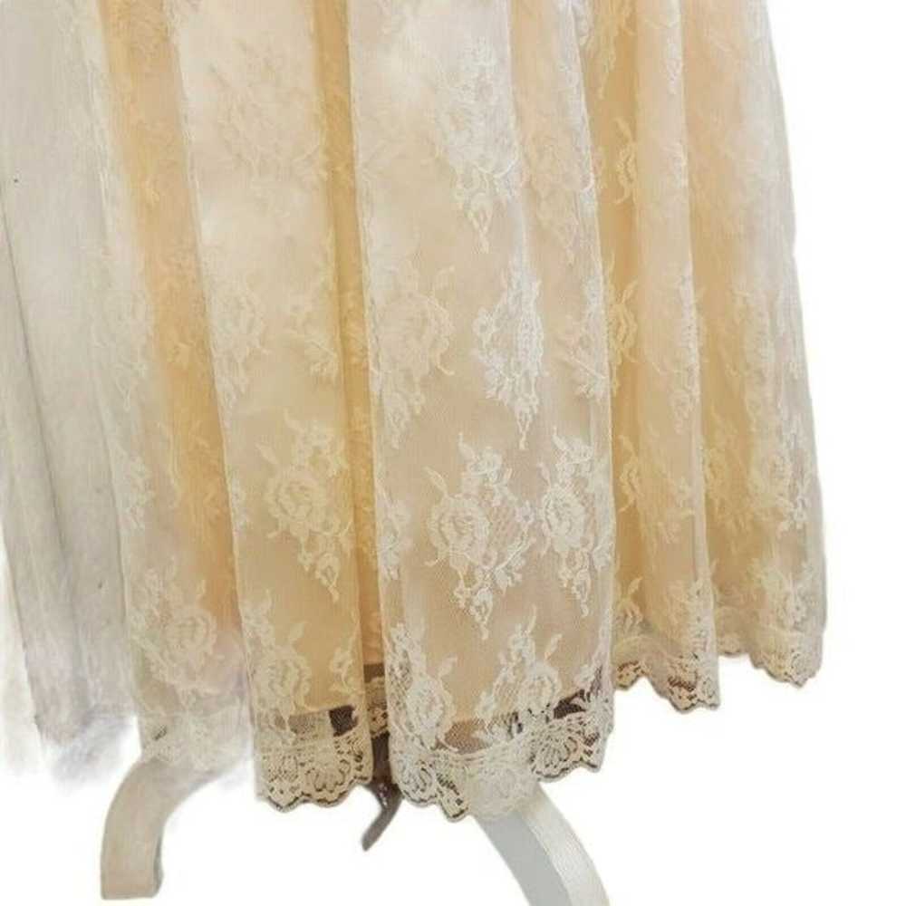 Vintage Victorian Lace Cottagecore Dress - image 6