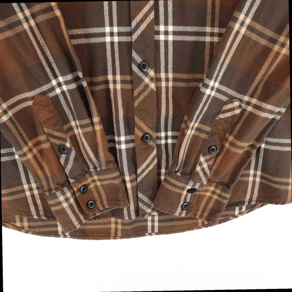 Topo Designs Brown Plaid Mens XXL Flannel Shirt w… - image 4