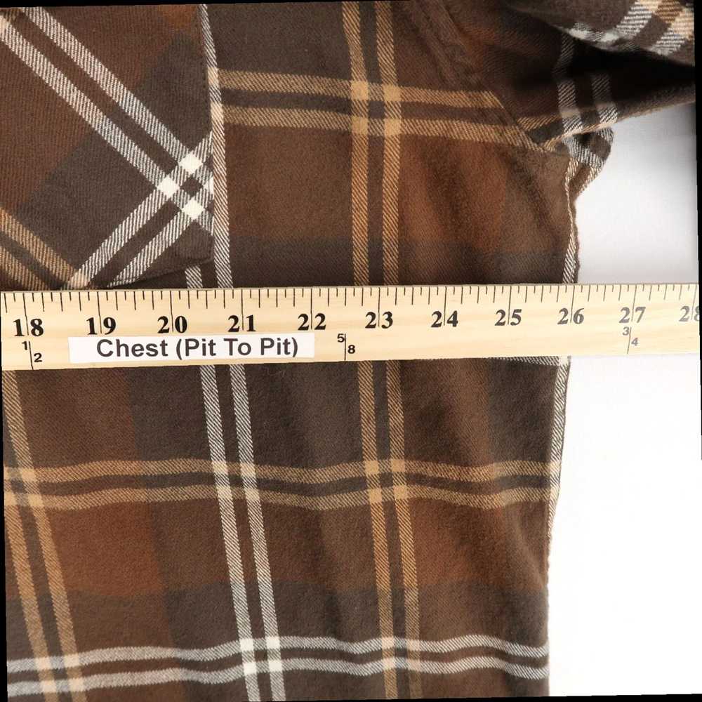 Topo Designs Brown Plaid Mens XXL Flannel Shirt w… - image 5