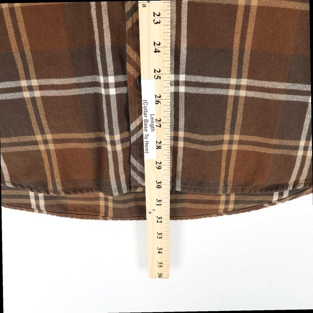 Topo Designs Brown Plaid Mens XXL Flannel Shirt w… - image 6