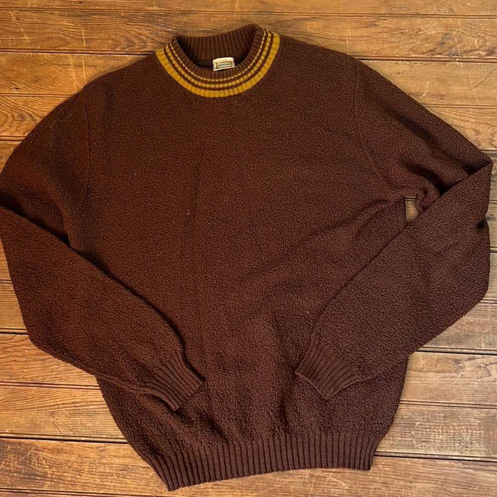 1 Mens Vintage 1960s mock neck Drummond pullover … - image 1