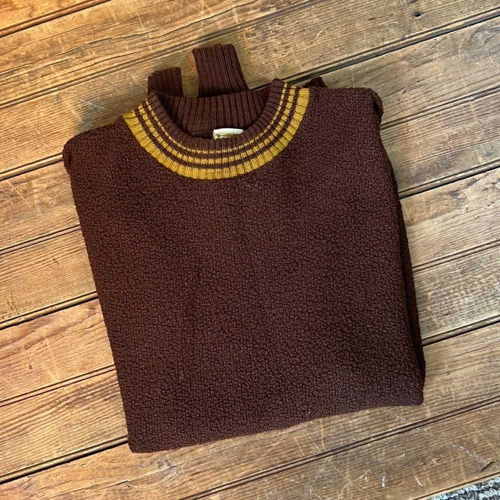 1 Mens Vintage 1960s mock neck Drummond pullover … - image 2