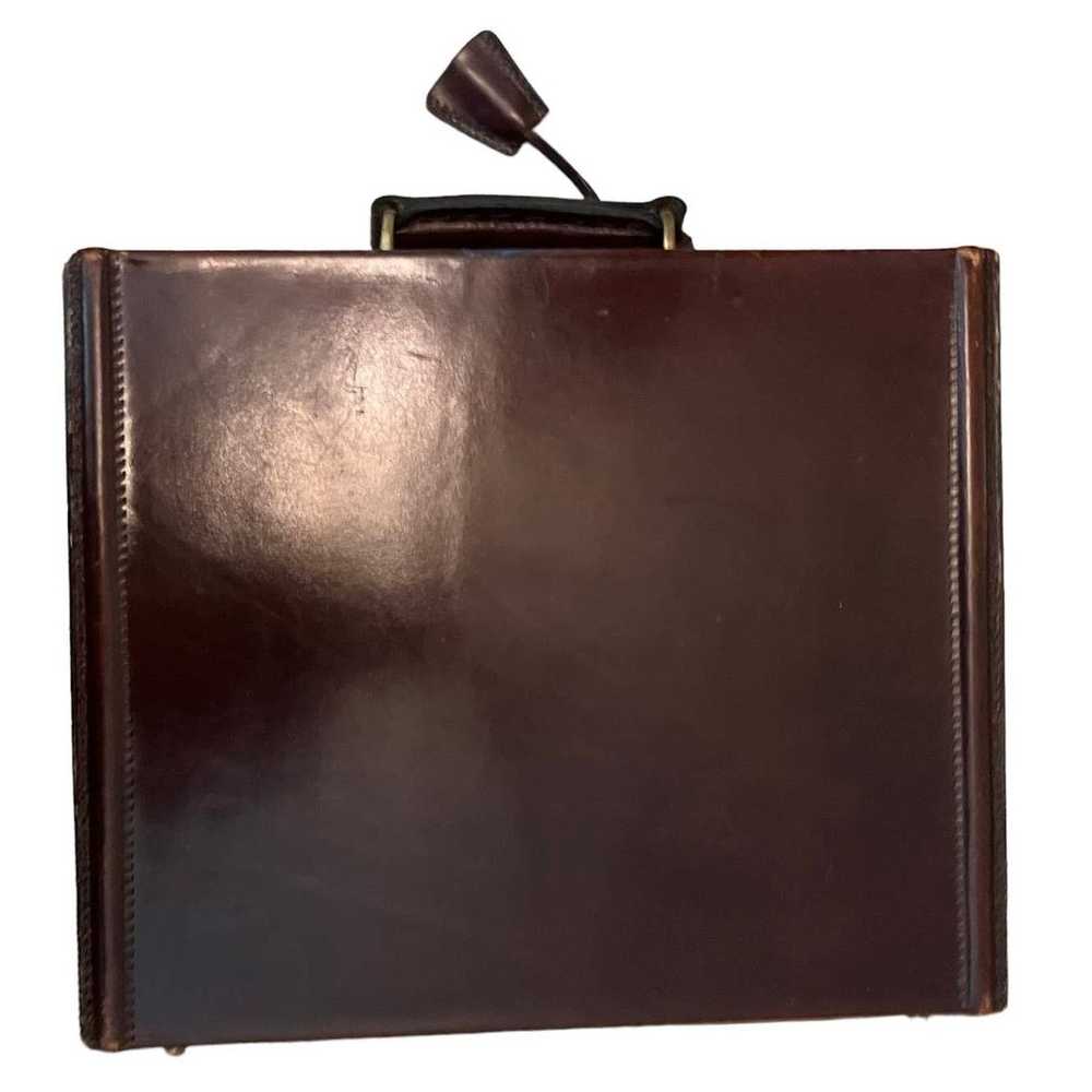 Vintage Leather Mini briefcase Made in Italy The … - image 1