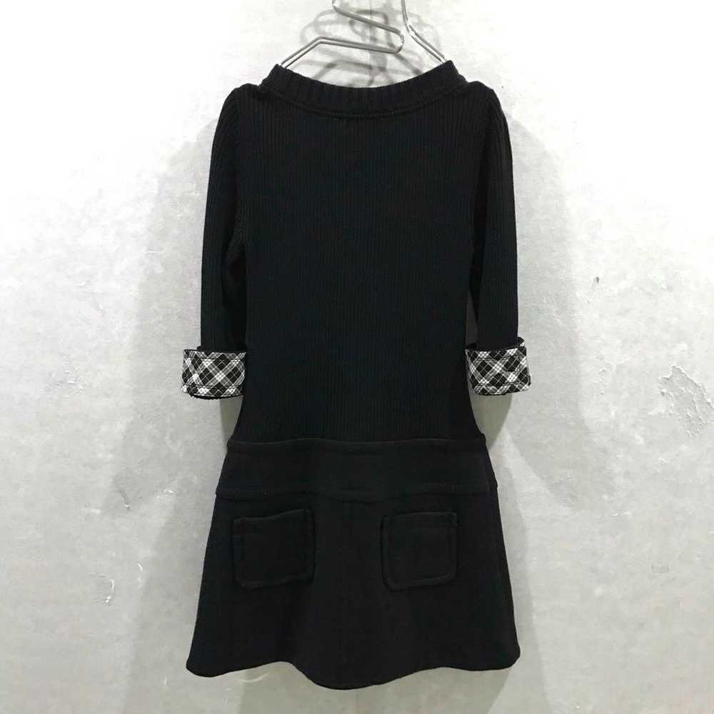 BURBERRY Sleeve Nova Check Knit One-piece A-line … - image 5