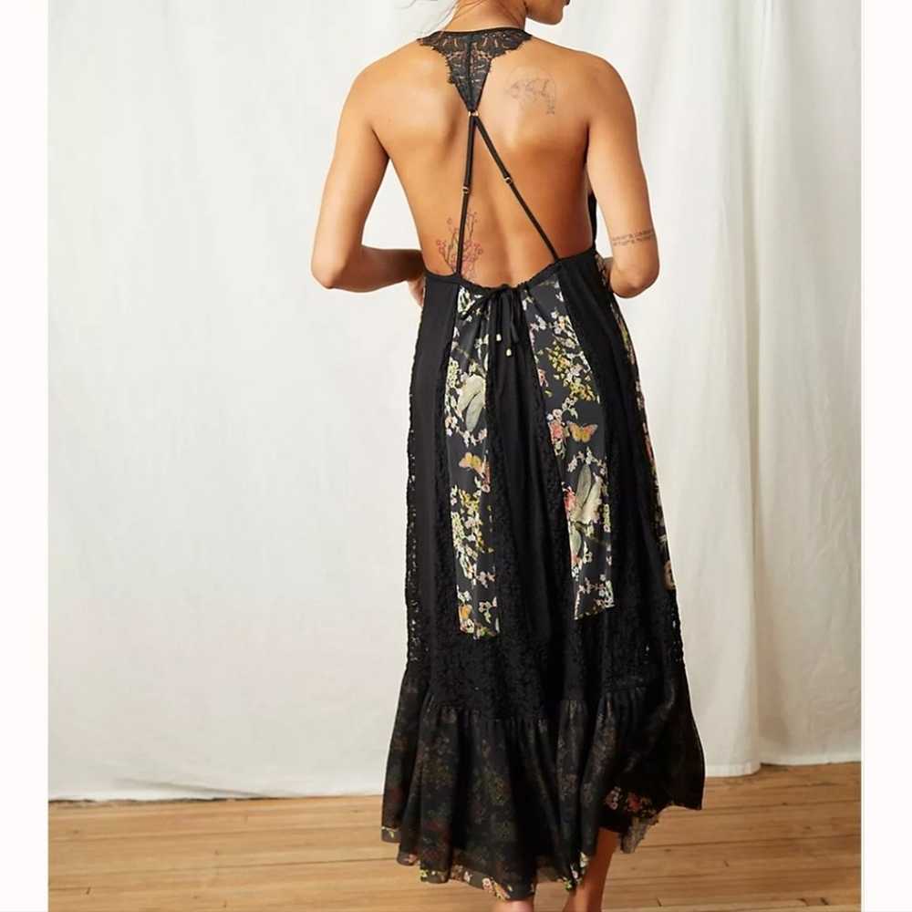 We Are Hah x Free People Black Floral Lace  Print… - image 2