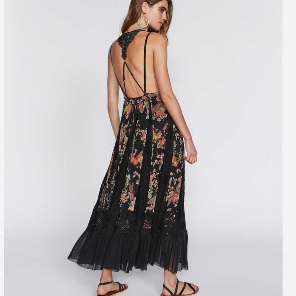 We Are Hah x Free People Black Floral Lace  Print… - image 5