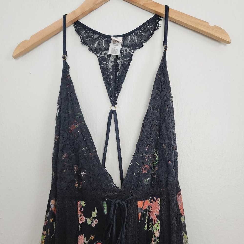 We Are Hah x Free People Black Floral Lace  Print… - image 7