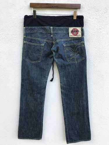 Japanese Brand Japanese Brand Yen Jeans Drawstrin… - image 1