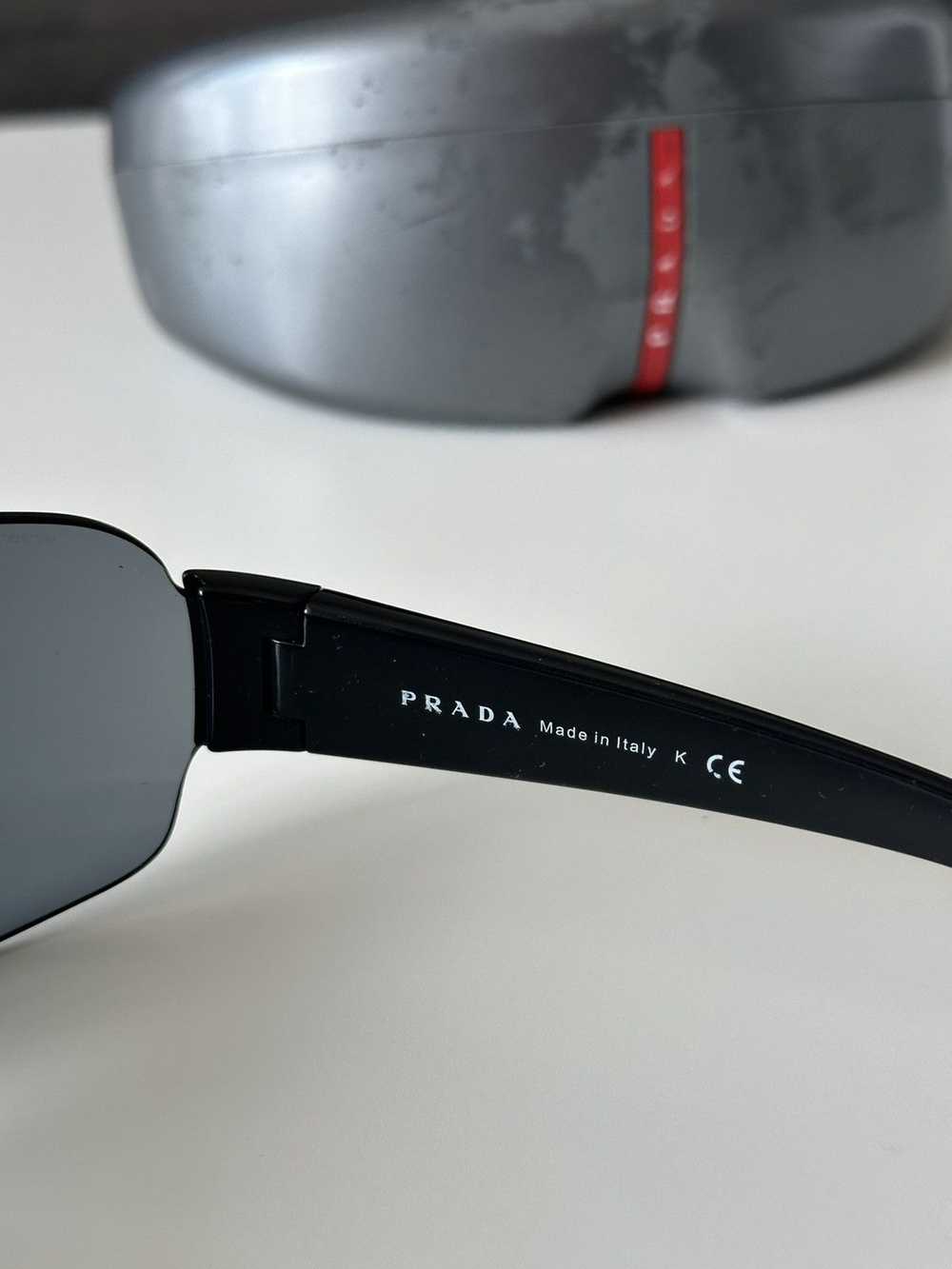 Prada × Vintage PRADA Sport Mask Sunglasses Black… - image 6