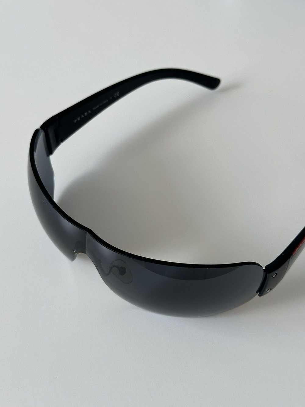 Prada × Vintage PRADA Sport Mask Sunglasses Black… - image 9