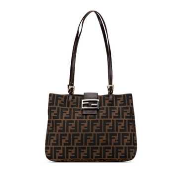 Brown Fendi Zucca Canvas Shoulder bag