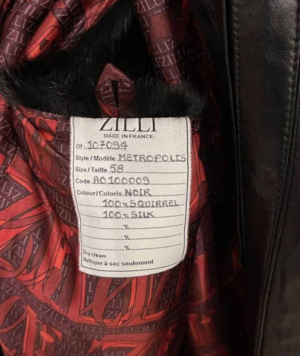 Zilli Zilli Leather Collar Fur Caress Detail Croc… - image 10