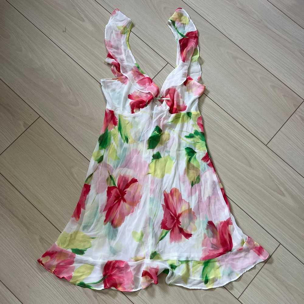 JONQUIL ULTRA SHEER FLORAL CHIFFON RUFFLE BABYDOL… - image 3