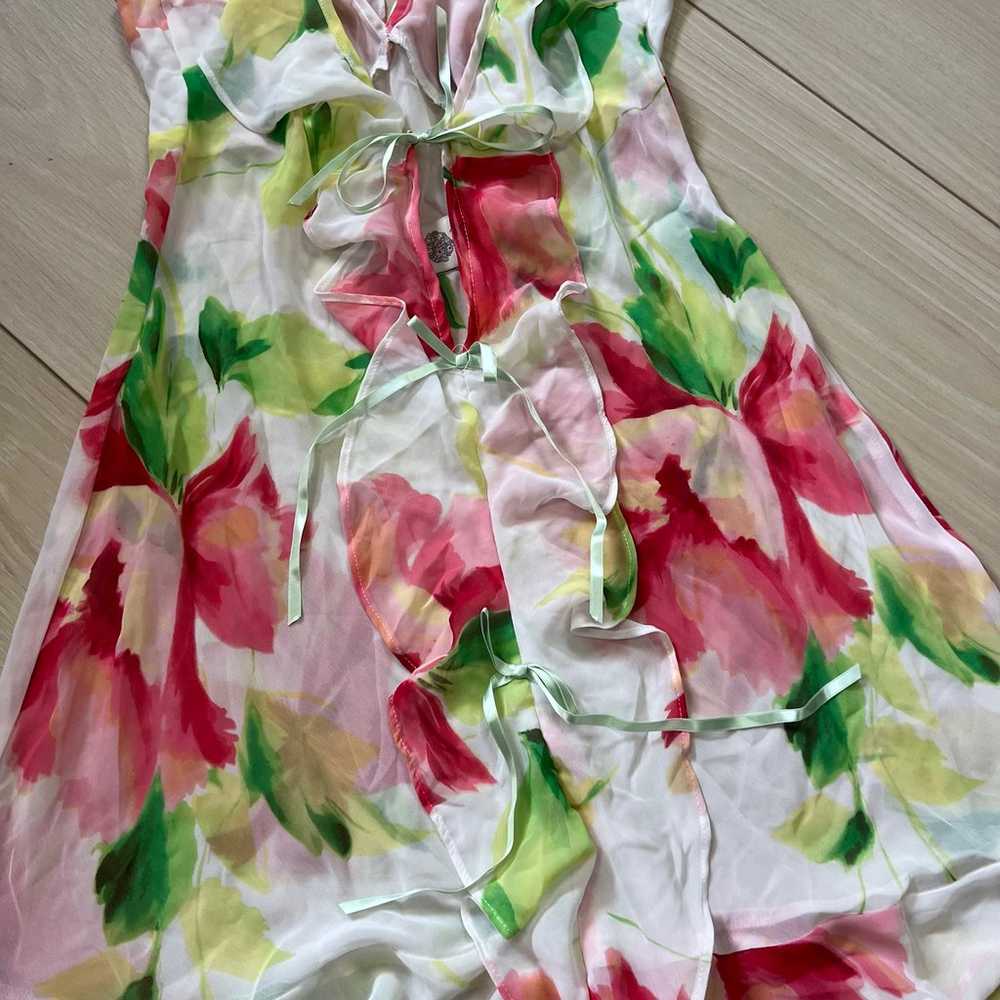 JONQUIL ULTRA SHEER FLORAL CHIFFON RUFFLE BABYDOL… - image 6