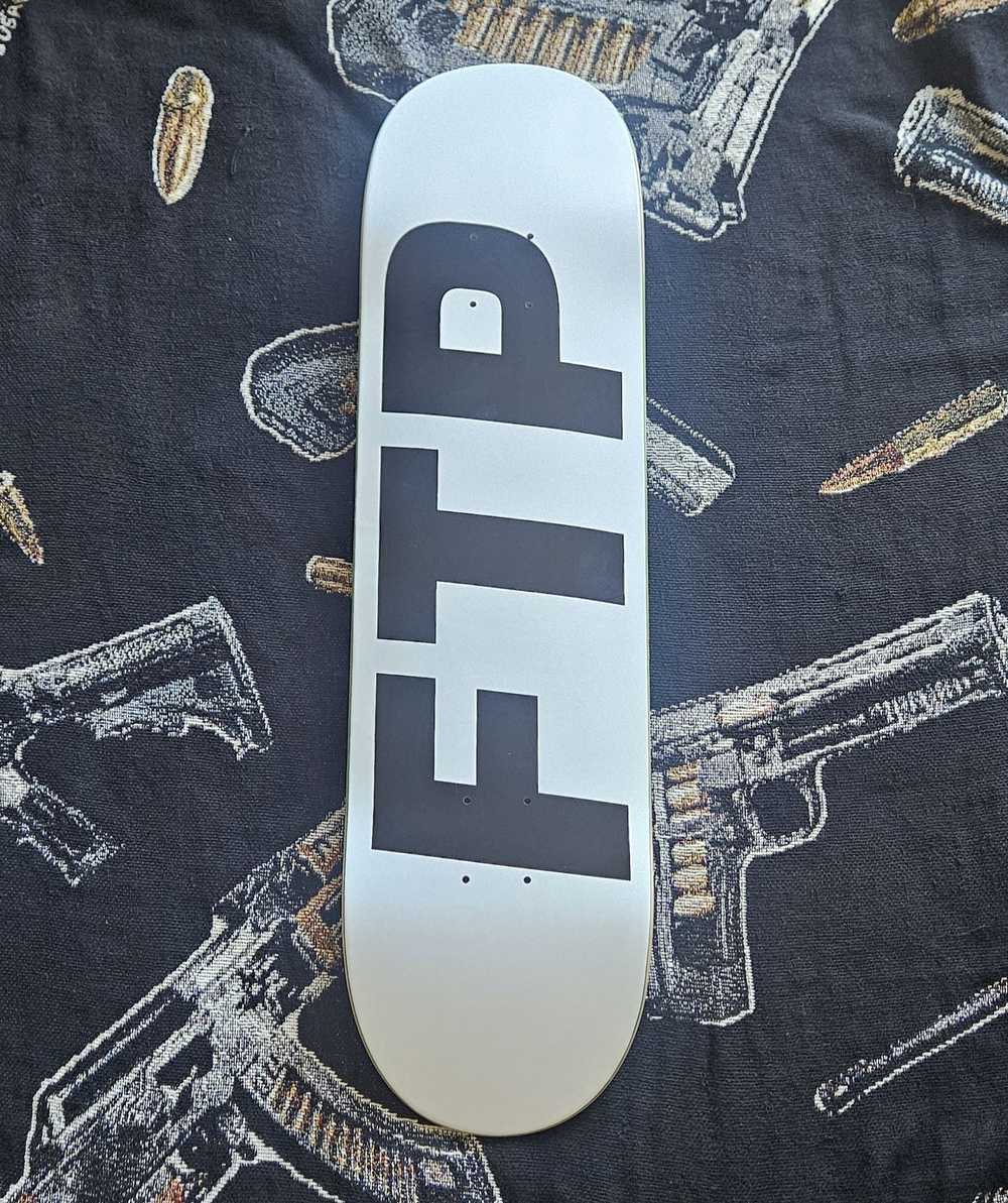 Fuck The Population FTP Logo deck white 8.25 - image 1