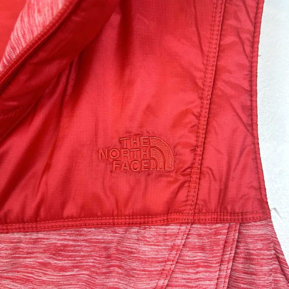 The North Face Heather Red Quilted Full Zip Sleev… - image 4