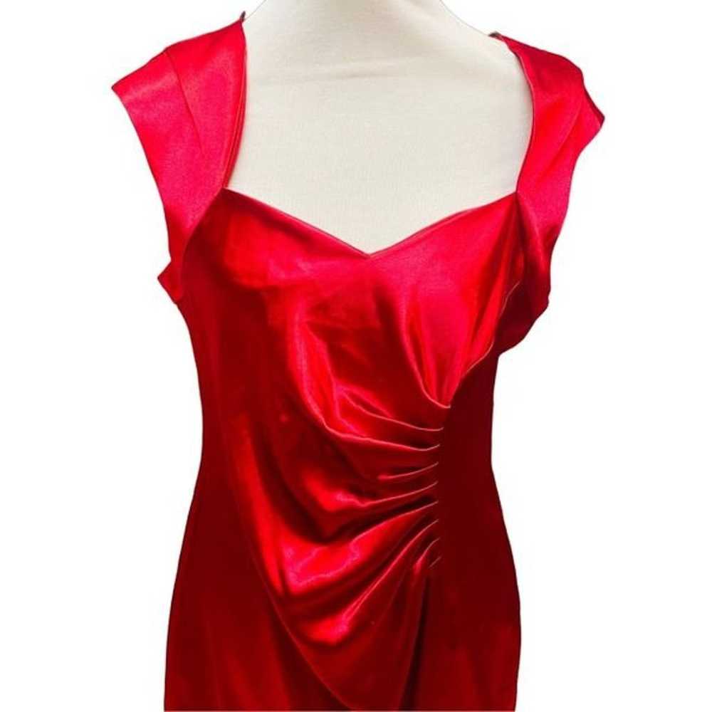 Shelby Nites Vintage Red Sheath Style Sleeveless … - image 11