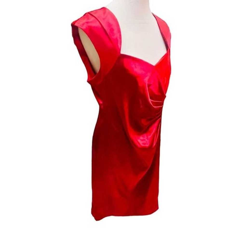 Shelby Nites Vintage Red Sheath Style Sleeveless … - image 4