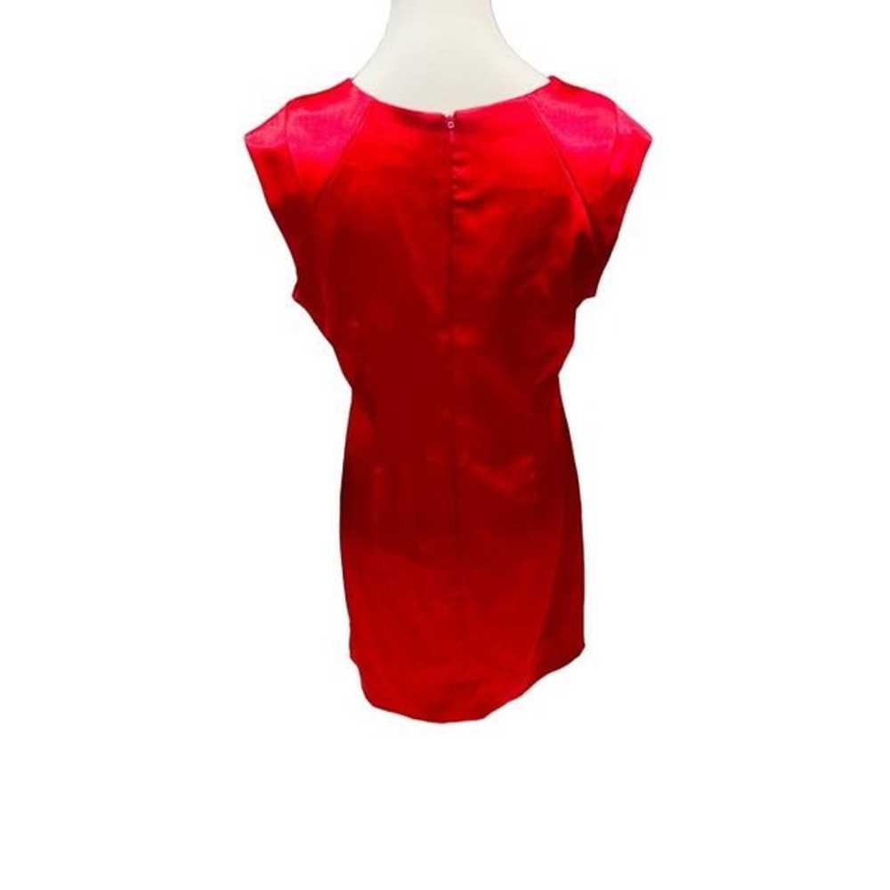 Shelby Nites Vintage Red Sheath Style Sleeveless … - image 5