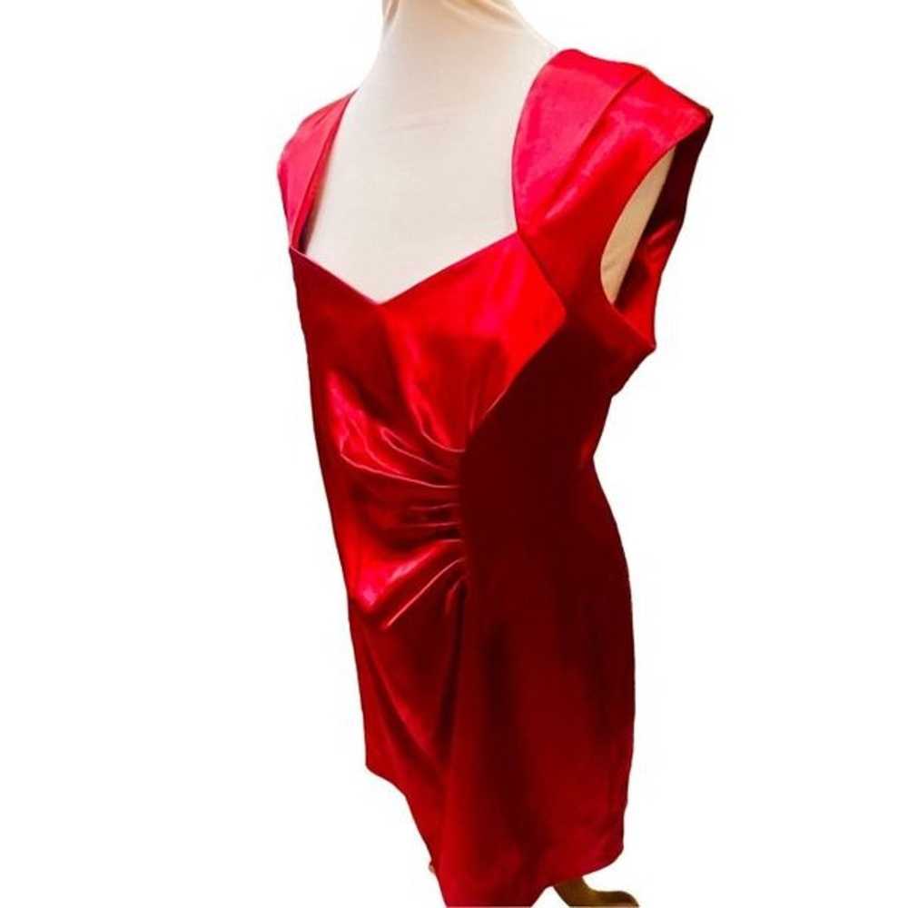 Shelby Nites Vintage Red Sheath Style Sleeveless … - image 7