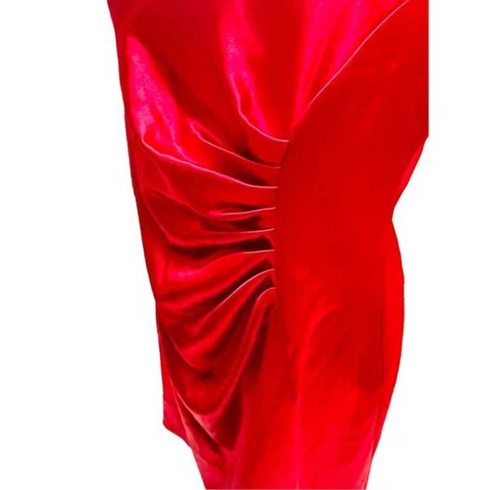 Shelby Nites Vintage Red Sheath Style Sleeveless … - image 9