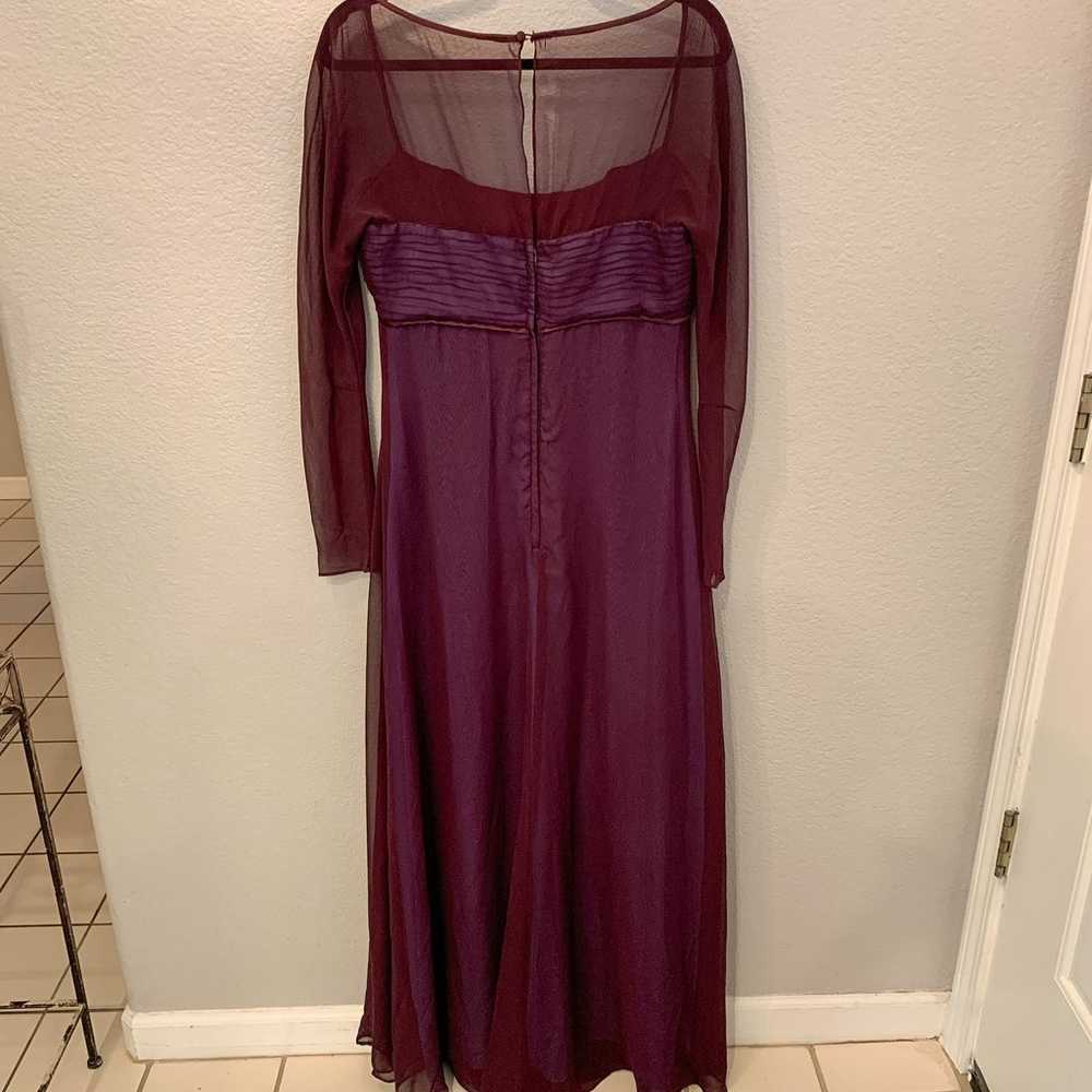 Vtg 90s Y2K Jim Hjelm Occasions Chiffon Plum Even… - image 11