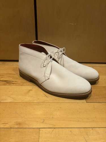 Trickers TRICKERS white suede chukka boot red inte