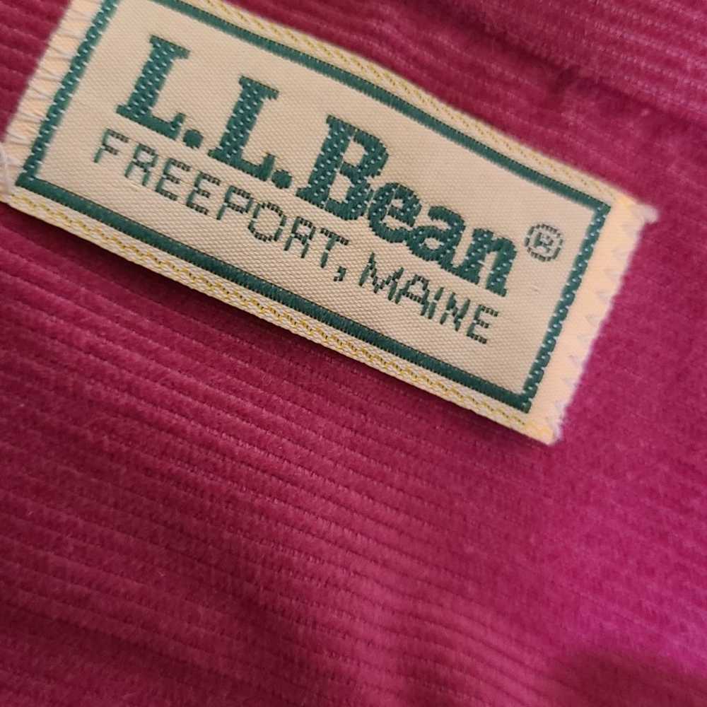 Vintage 1980's L.L. Bean Womens Corduroy Dress wi… - image 5