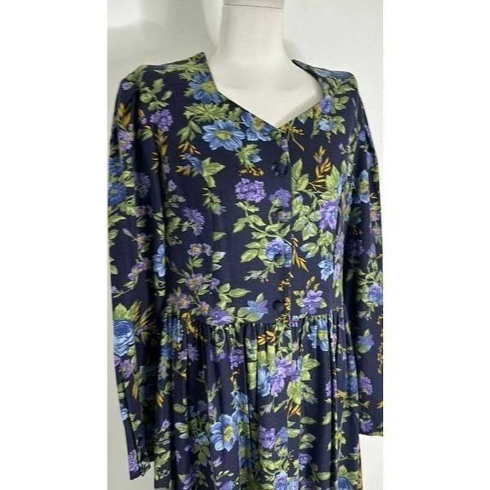 Vintage Laura Ashley 80s Floral Dress - image 3